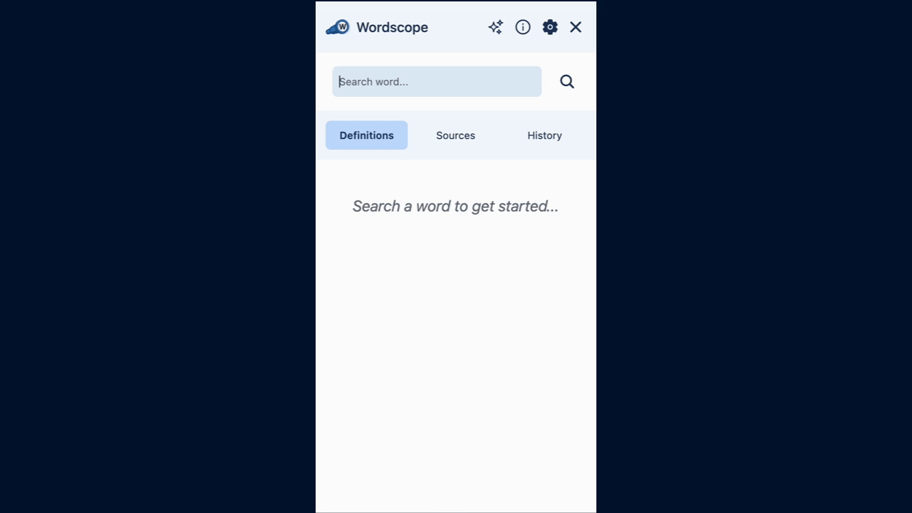 Dictionary Sources Demo